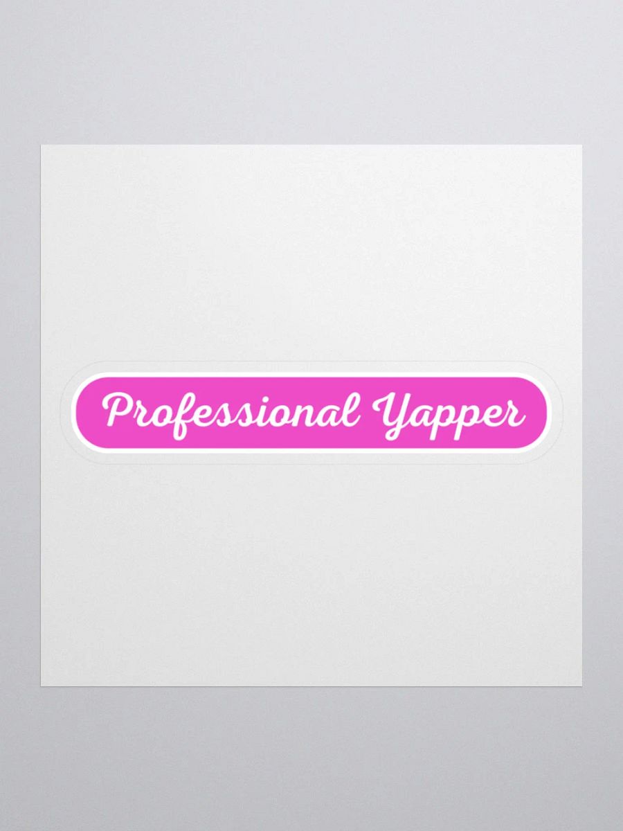 Professional Yapper Sticker - Pink product image (1)