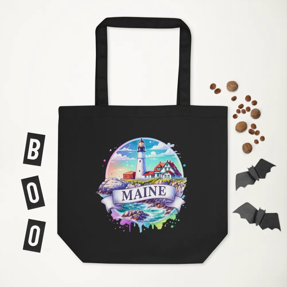 Maine Retro Tote Bag product image (6)