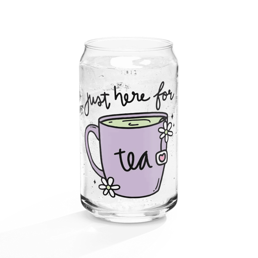 Just here for Tea Glass Mug product image (10)