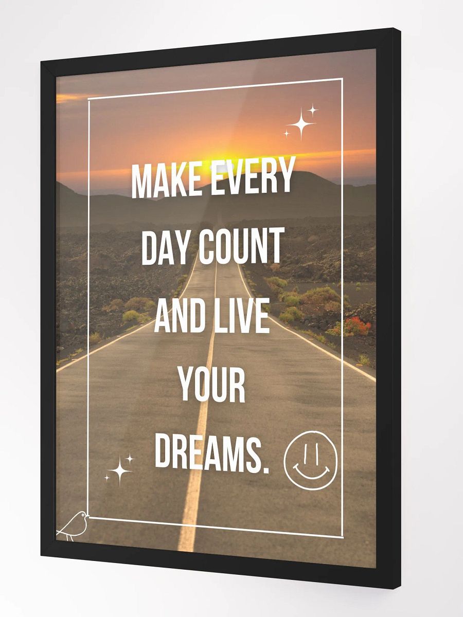 Every Day Counts Framed Poster product image (2)