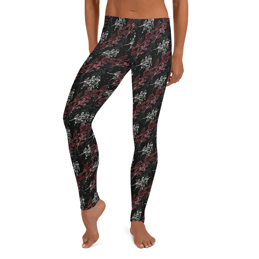 Black All-Over Print Leggings product image (10)