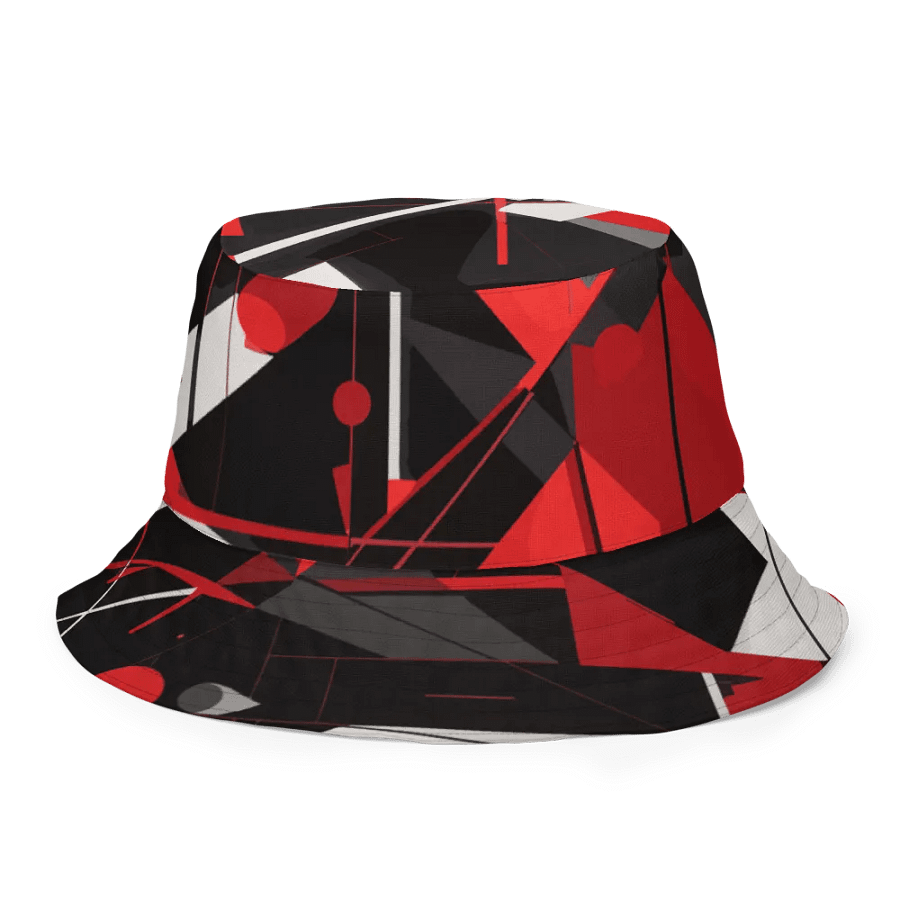 Dynamic Red Abstract - All-Over Bucket Hat product image (6)