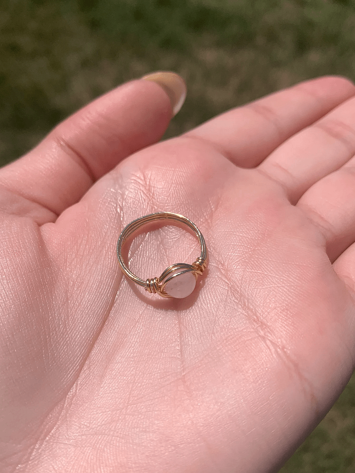 Wire Wrapped Rose Quartz Ring *Pre-Order* product image (1)