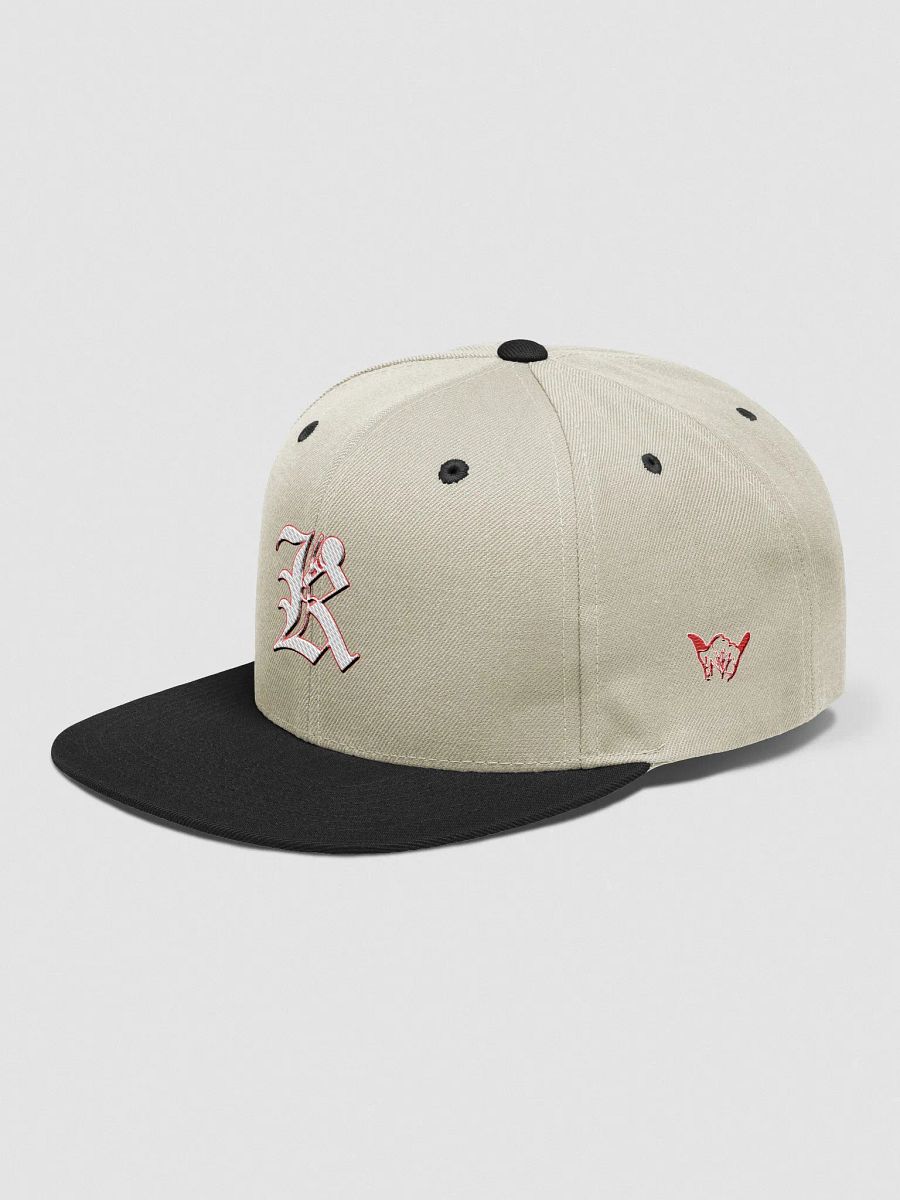 Knarly Era Embroidered Snapback (Natural/Black) product image (3)