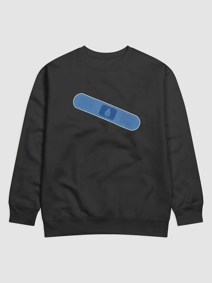 Severance Lumon Band-Aid Sweatshirt – Cotton Heritage Fleece Minimalist Dystopian Pullover product image (1)