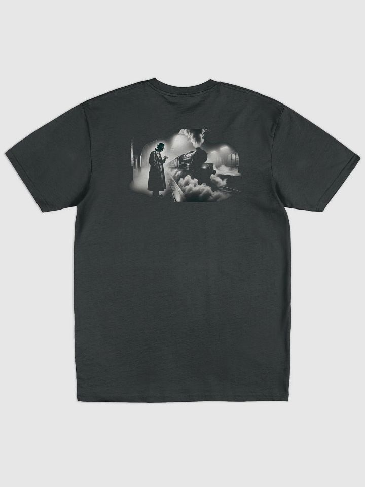 Mystery Departure: Noir Train Station Encounter (Mens Tee) product image (1)