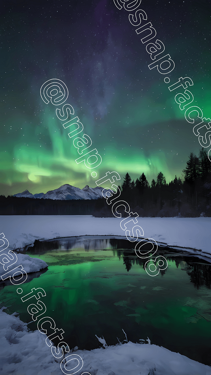 Mystic Lights Over a Snowy Wilderness product image (1)