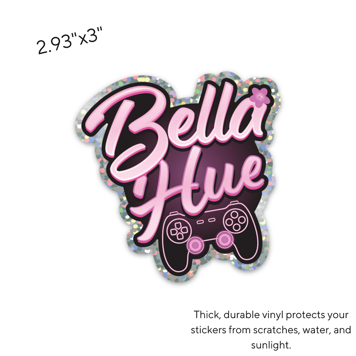 'Bella Hue' Gamer Glitter Sticker product image (2)