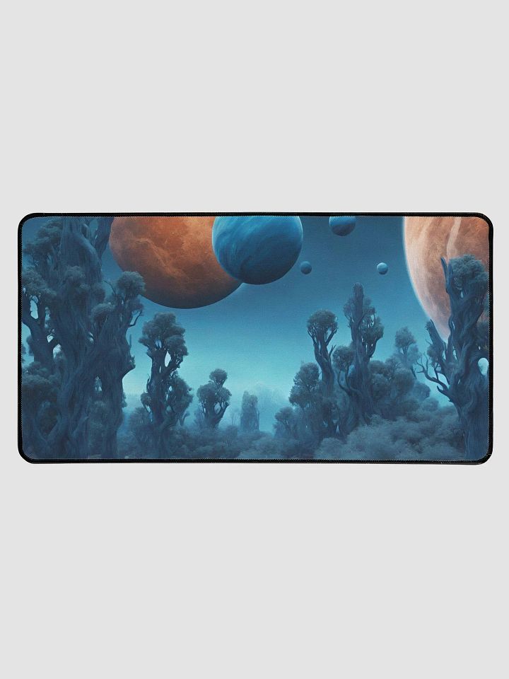 Blue Alien World Deskmat product image (1)