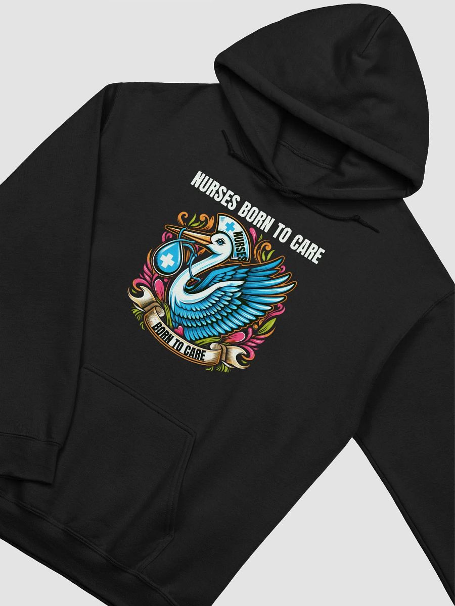 Nurse Stork Born to Care Hoodie product image (13)
