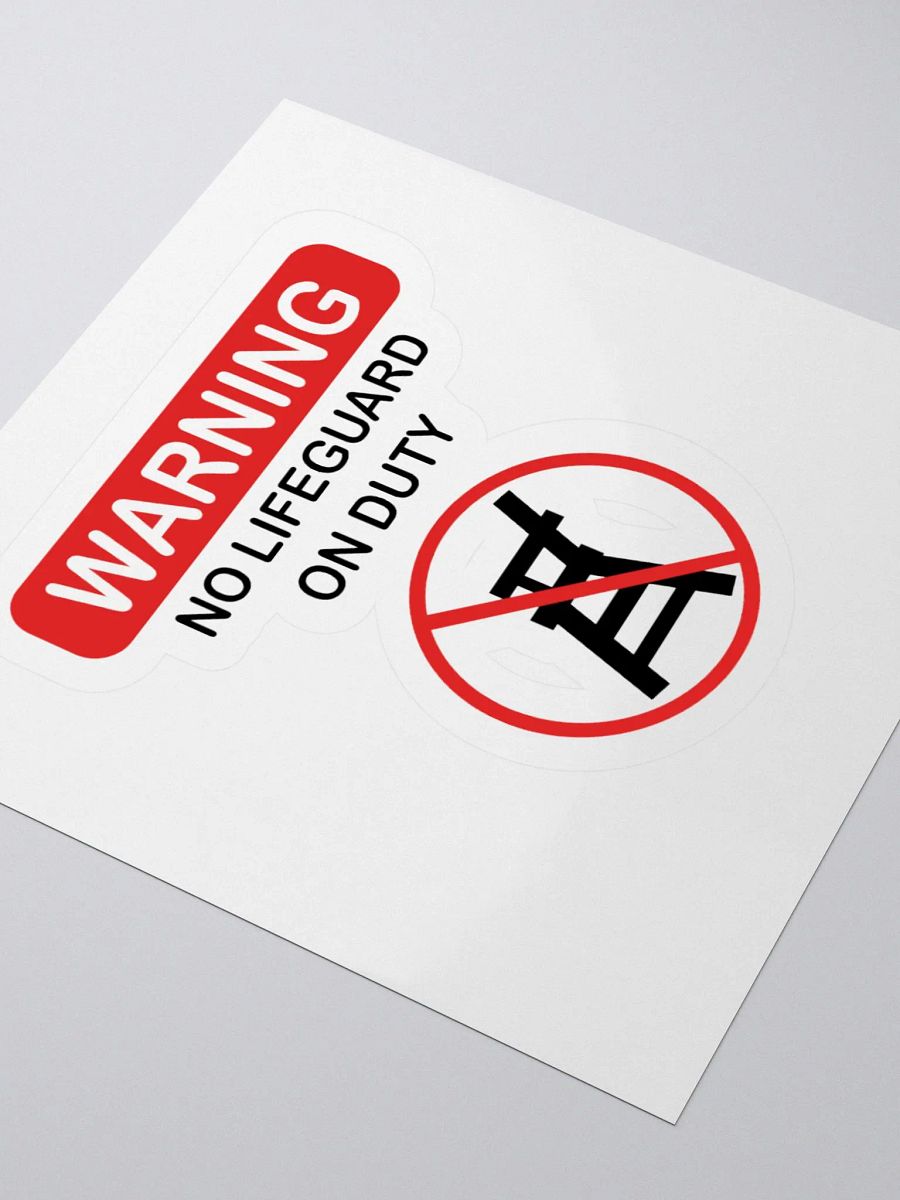 Warning Kiss Cut Stickers - For Bold Statements! product image (3)