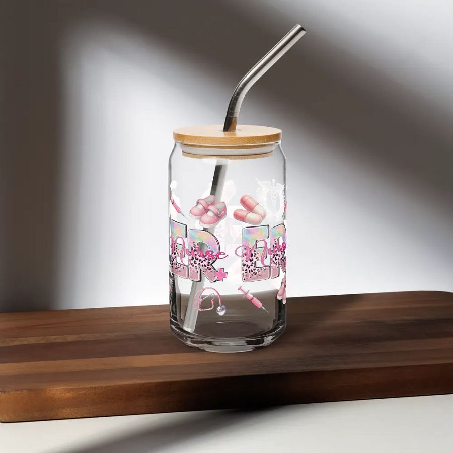 Libby Glass Can-Shaped Glass Mug ER Nurse product image (11)