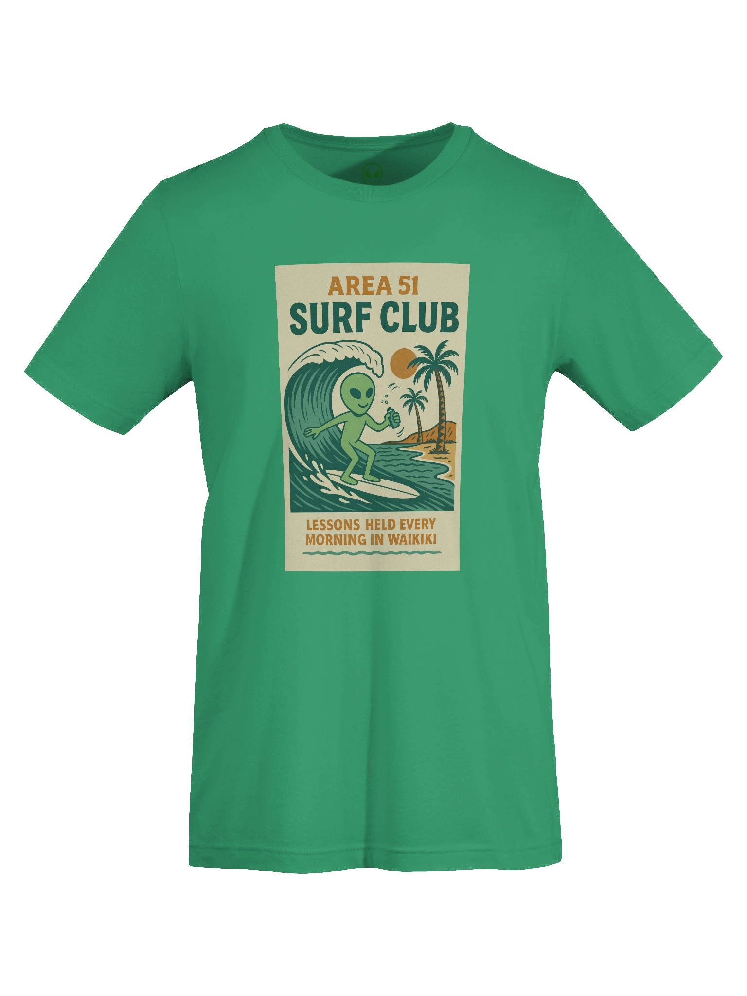 Waikiki Area 51 Surf Club Roswell Aliens Vintage Inspired Unisex T-Shirt product image (7)