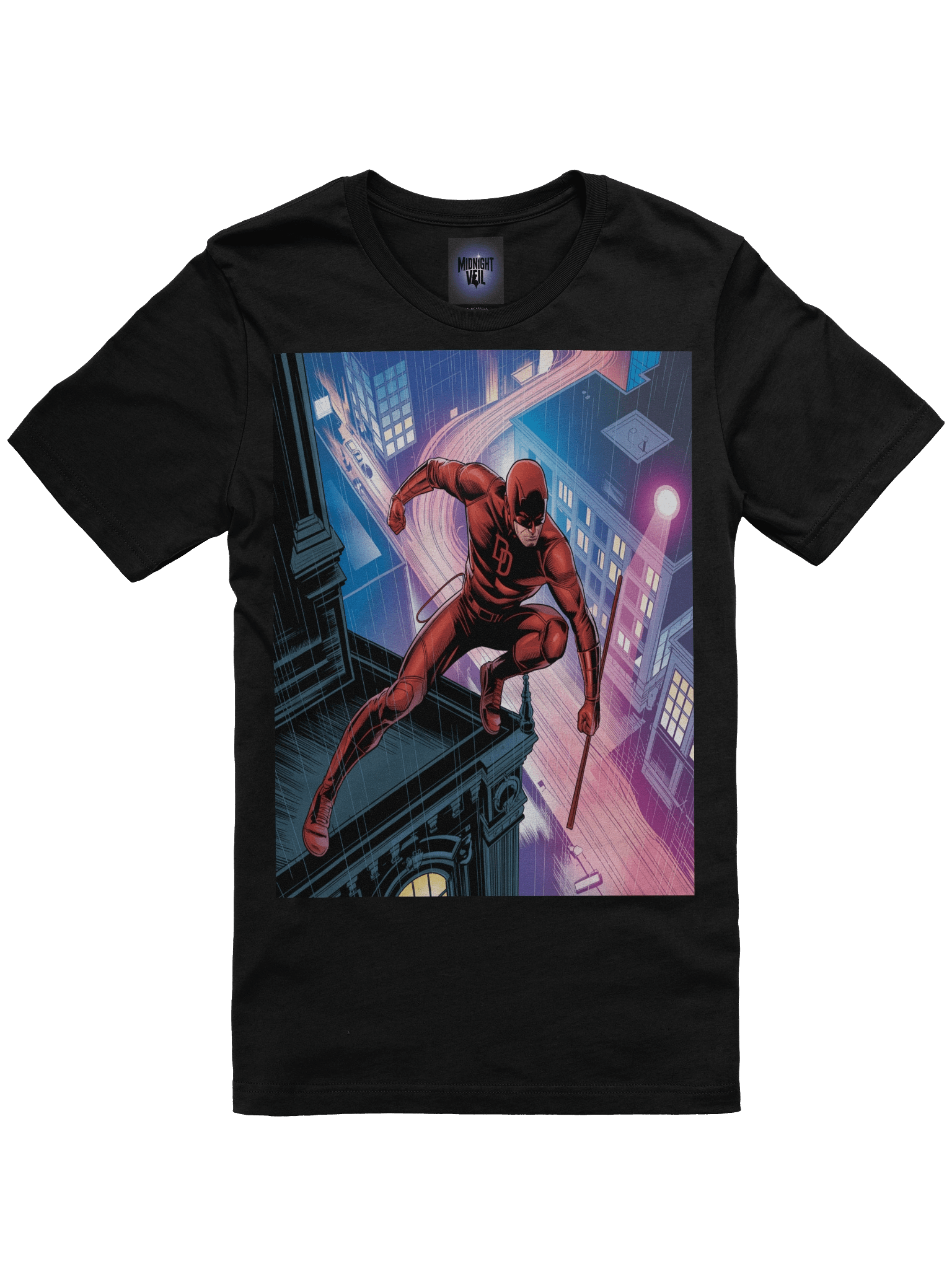 Daredevil's Neon Leap – Premium Supersoft T-Shirt product image (3)