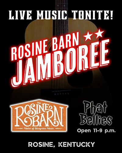 Come out and join us at little early tonite for more great live bluegrass music at The Rosine Barn! 5:45 p.m.-Mackenzie Bell ...