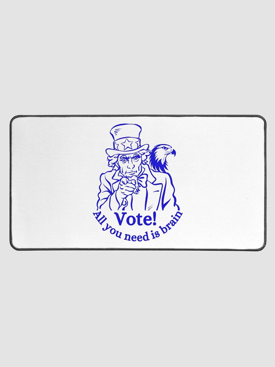 Vote! All you need is brain Desk Mat product image (1)
