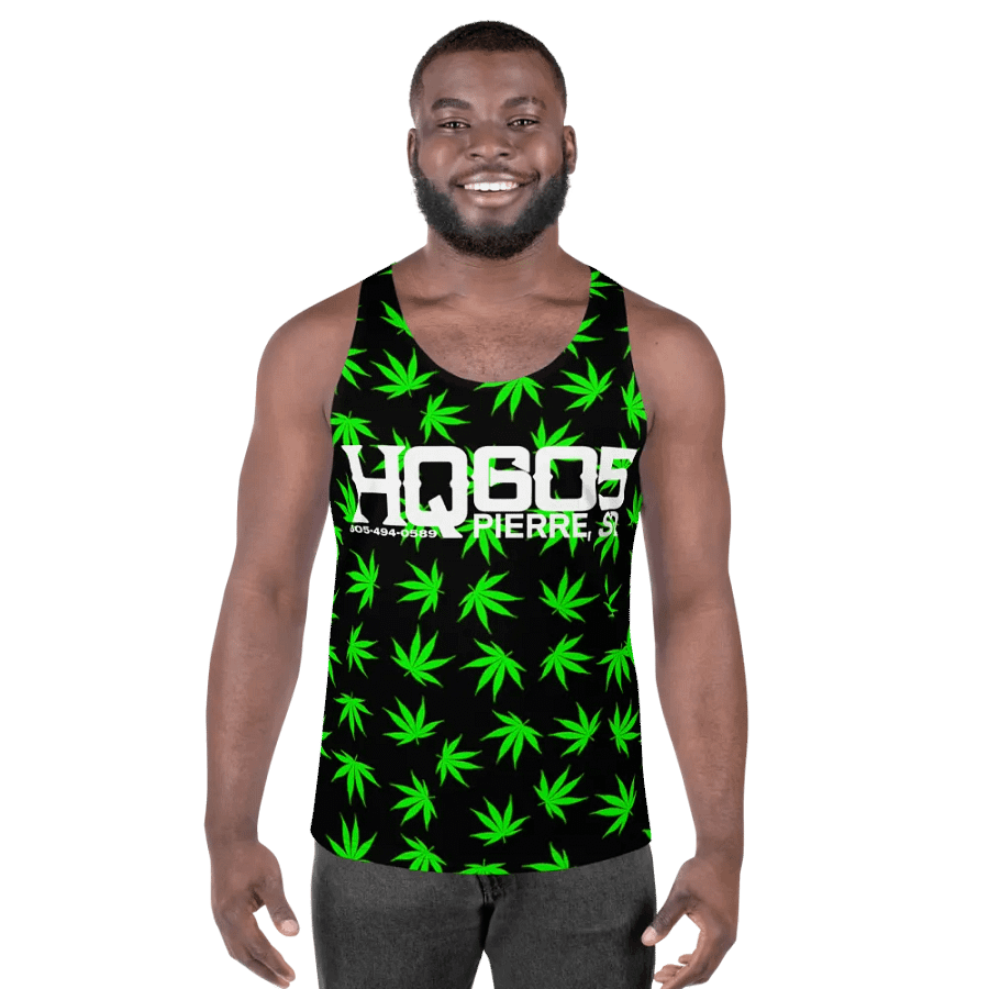 HempQuarters Green Marijuana Tank Top product image (5)