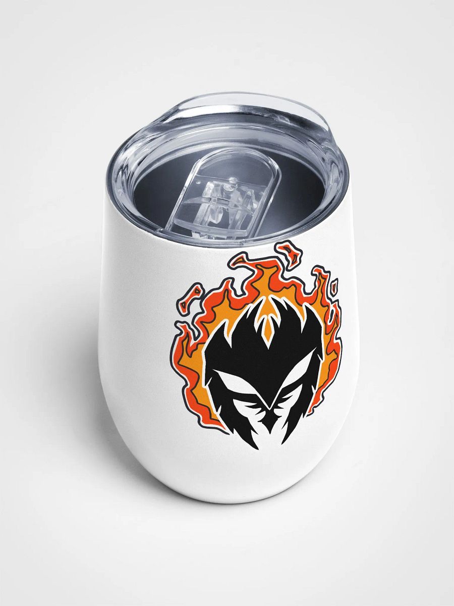 Mask Icon v2 (Black) Wine Tumbler product image (4)