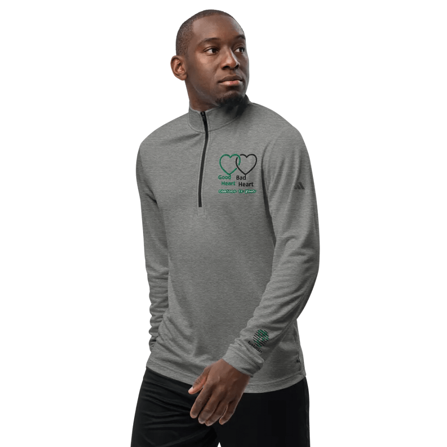 Copy of Good Heart Choices Quarter-Zip PulloverEcoAdidas Quarter Zip Pullover – Where Sustainability Meets Performance product image (10)
