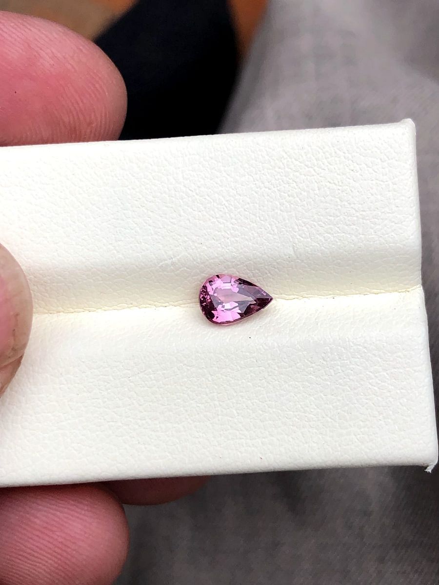 BURMES SPINEL PINK COLOR PEAR SHAPE CUT GEMSTONE FOR JEWELRY, 0.80 CRT product image (1)