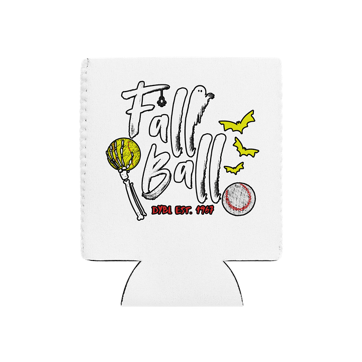 Spooky Fall Ball Can Cooler product image (1)