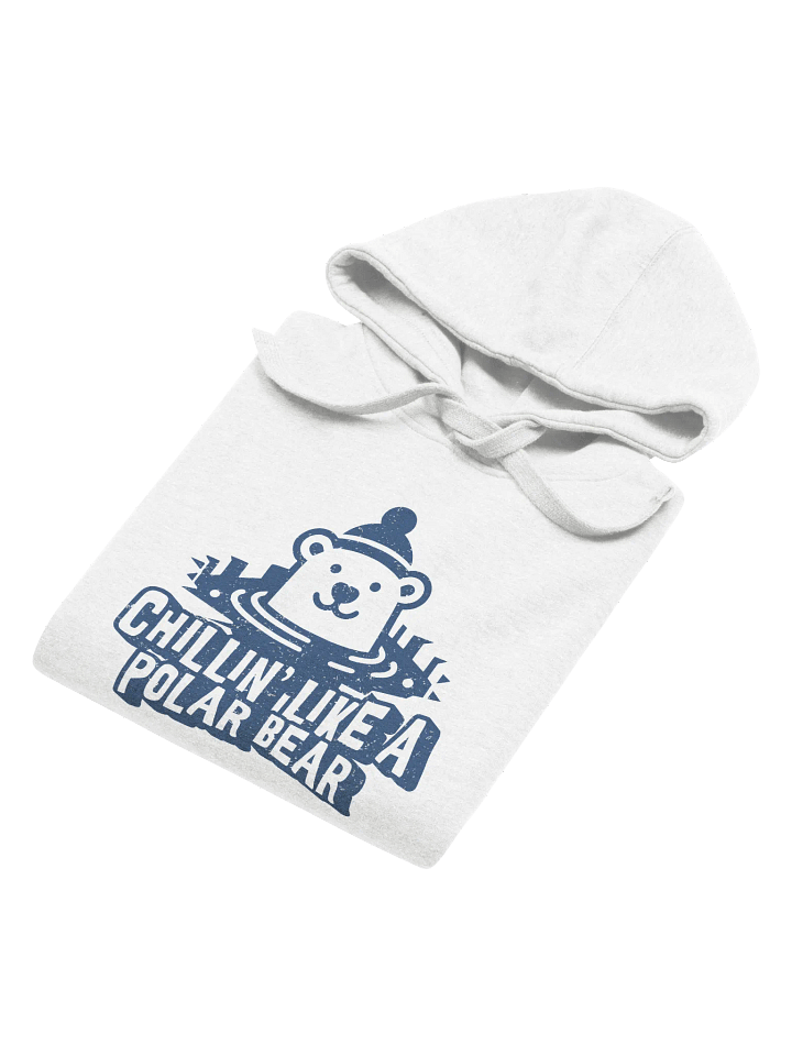 Chillin' Like a Polar Bear - Funny Winter Swimming Hoodie product image (1)