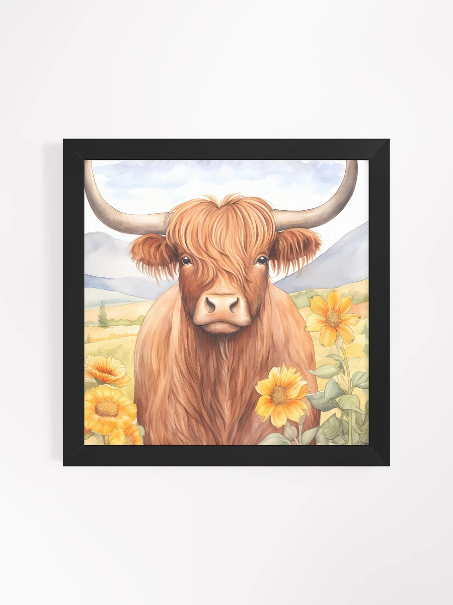 Highland Cow Framed Floral product image (1)