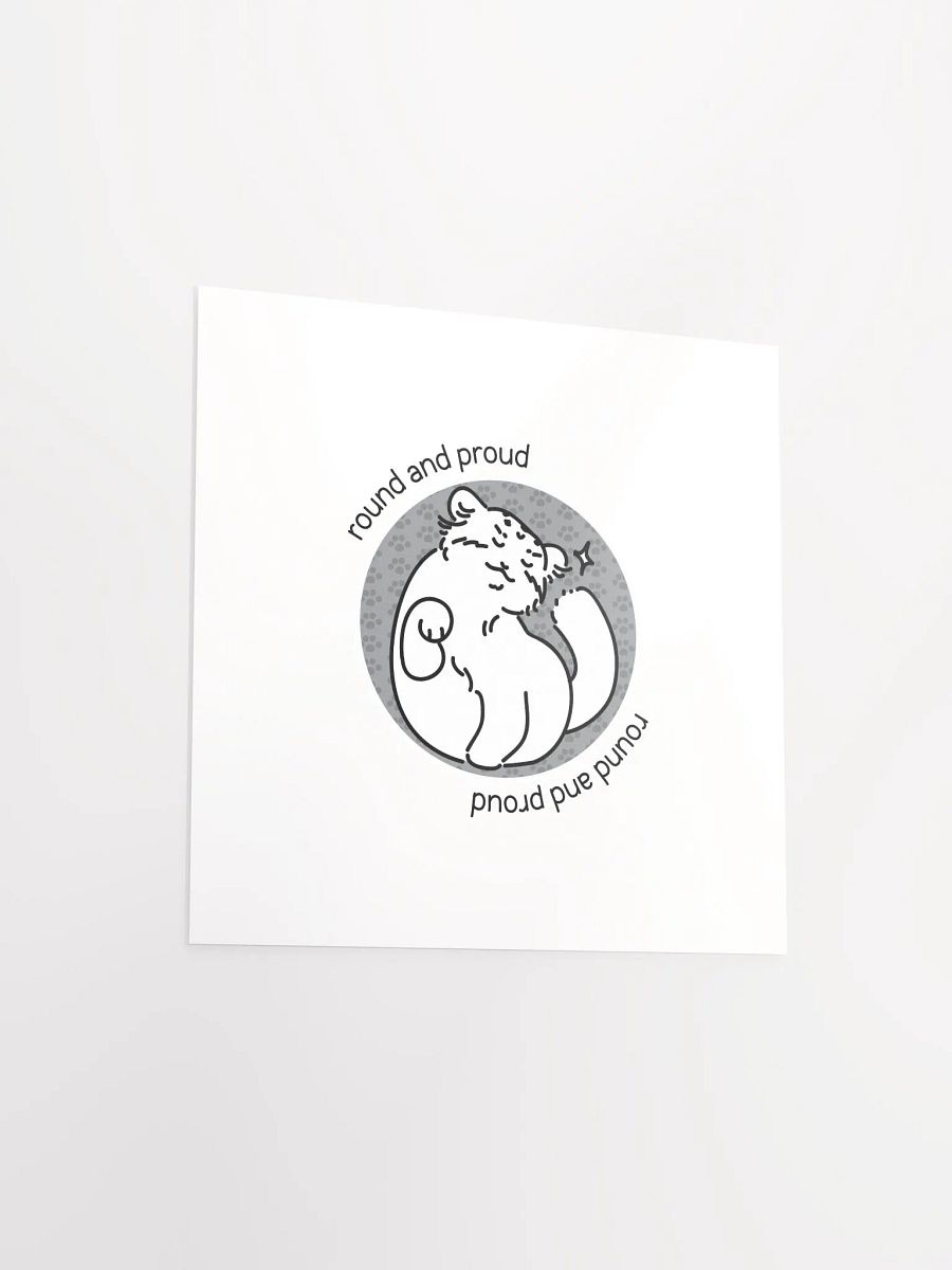 Round and Proud Manul Unlabeled Version - Matte Poster product image (3)