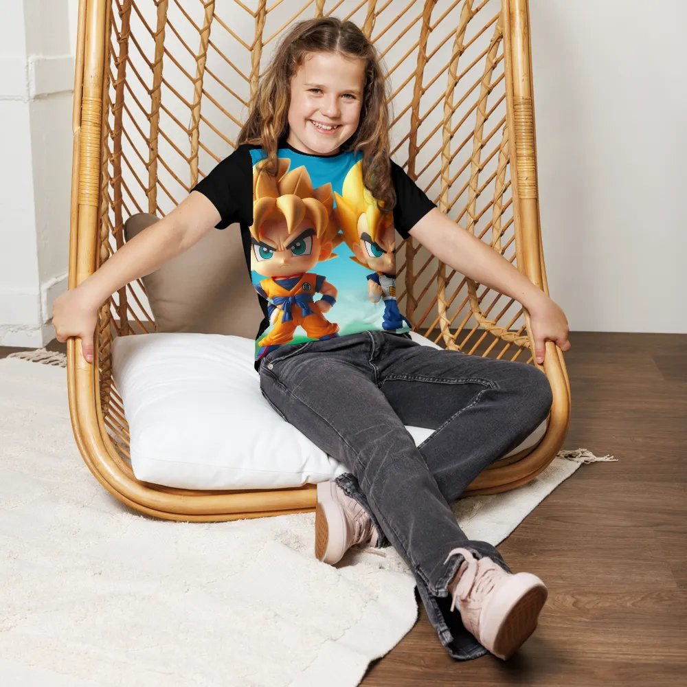 Polera Goku Lander y ChocloVegeta chibis Ssj product image (10)