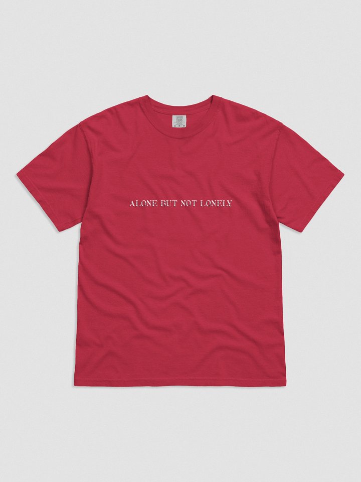 Embroidered Alone But Not Lonely Unisex Tee product image (1)