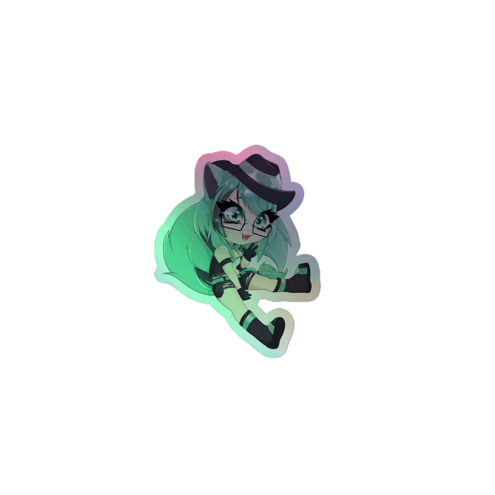 Mintzey Moon Full Body Chibi (Cowgirl) Holo Sticker product image (1)