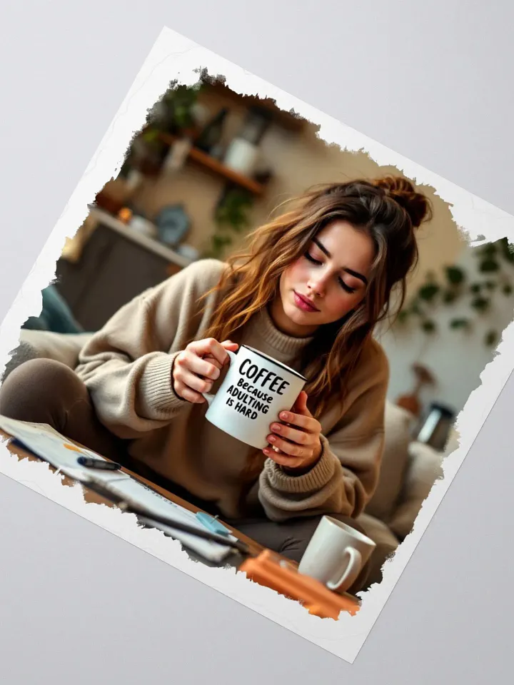 Adulting Is Hard Coffee Mug Sticker product image (6)