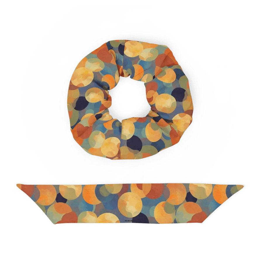 Hair Scrunchie - Modern Boho Watercolor Spheres product image (4)