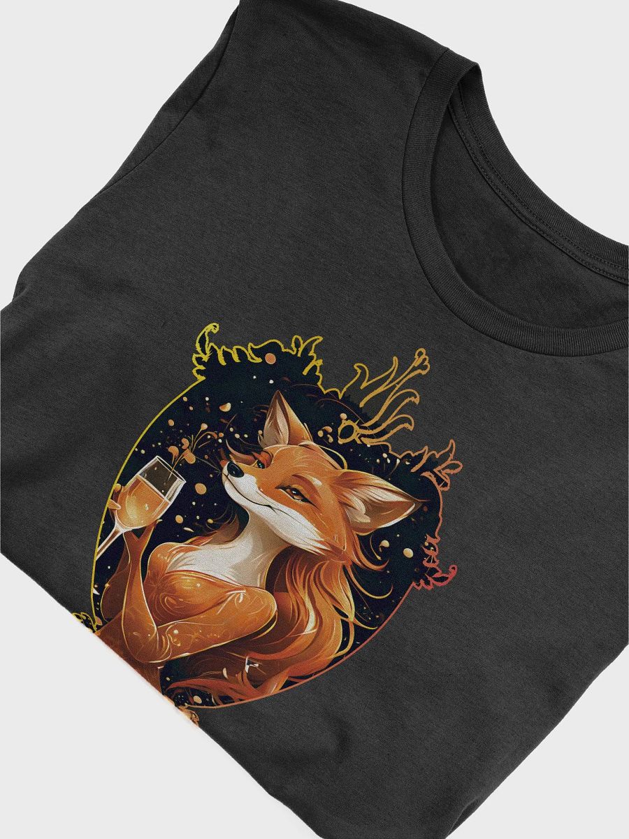 Wine Diva Funny T-Shirt - Elegant Lady Fox with Wine Glass - Perfect Gift for Wine Lovers product image (5)