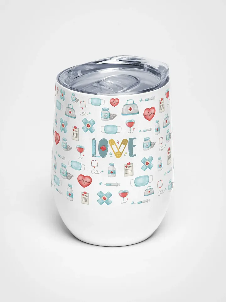 Love Medicine Nurse Medley Wine Tumbler product image (1)