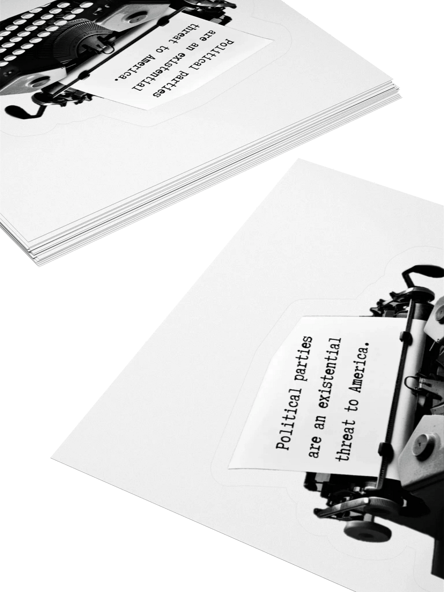 Existential ThreatTypewriter Sticker product image (12)