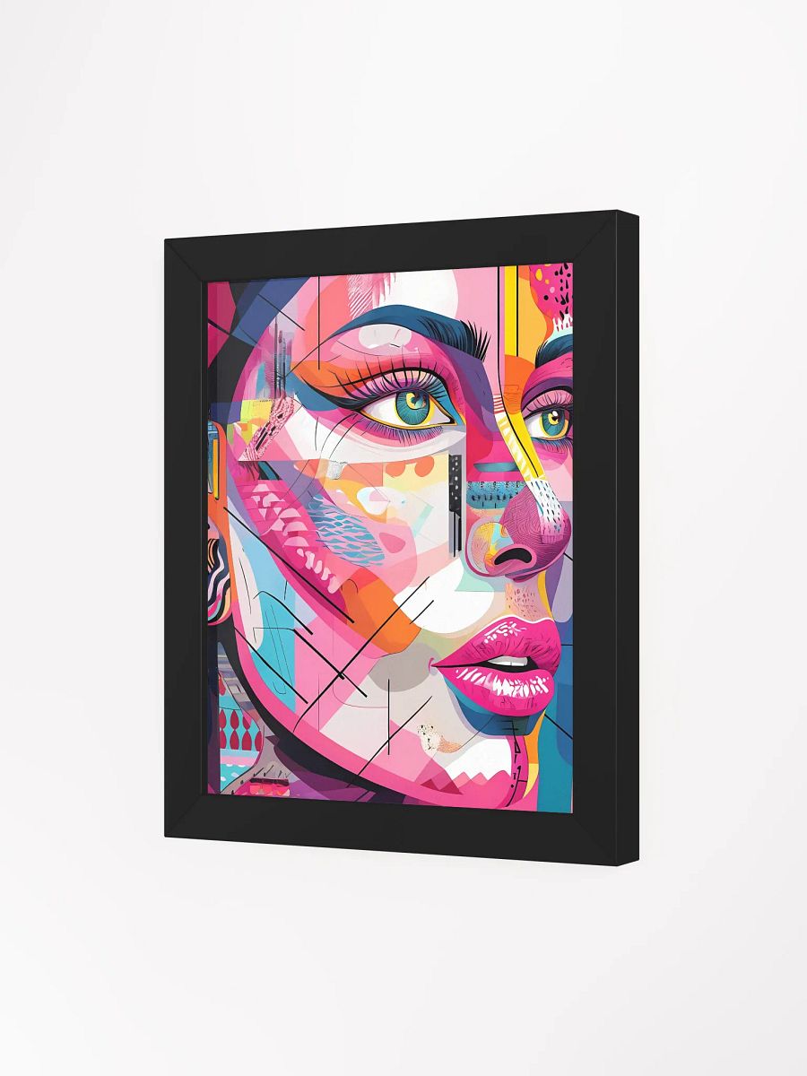 Vibrant Geometric Portrait Framed Poster product image (4)
