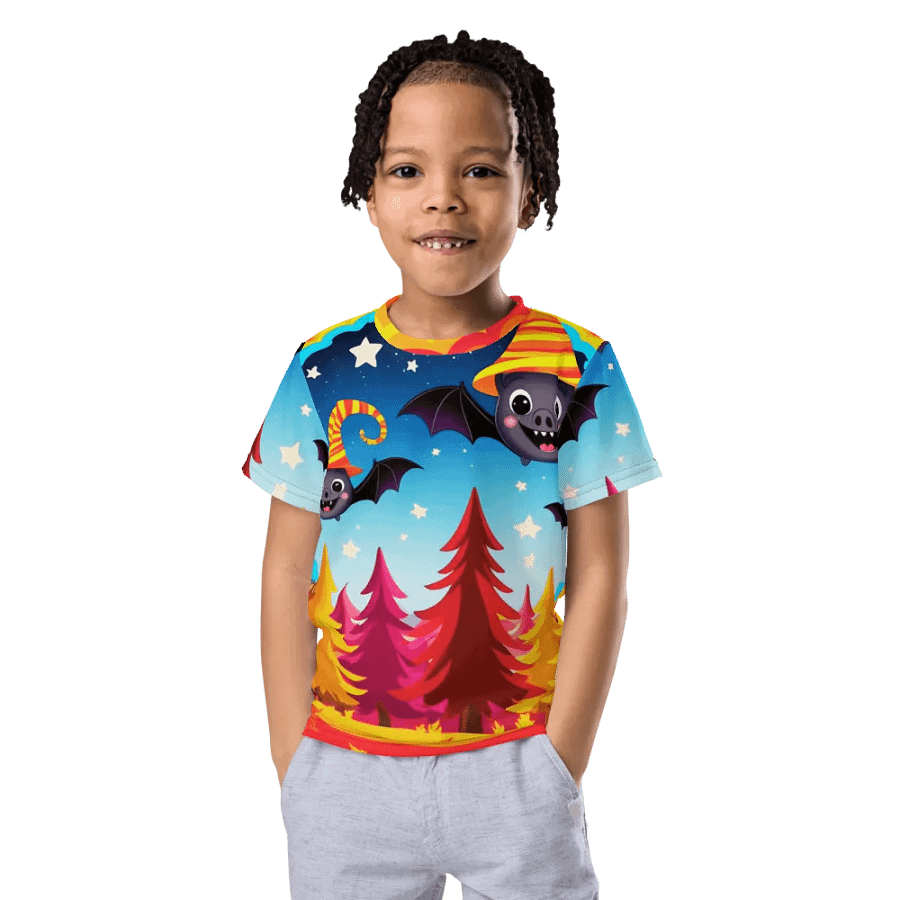 Rainbow Bat Magic Kids T Shirt product image (11)