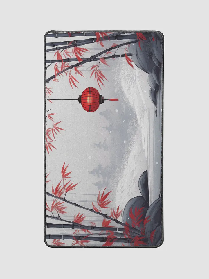 Snowy Lantern Medium Desk Mat (12 x 22) product image (2)