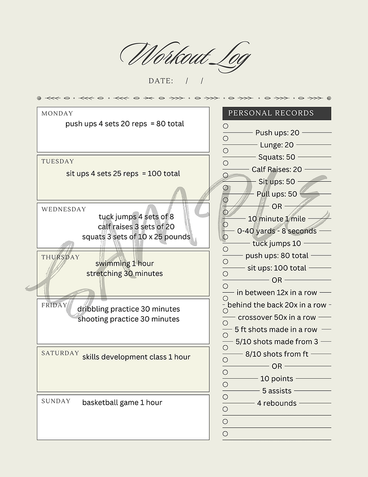 Workout Log product image (1)