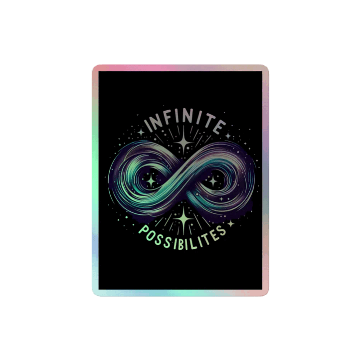 Infinite Possibilities Galaxy Holographic Sticker product image (2)