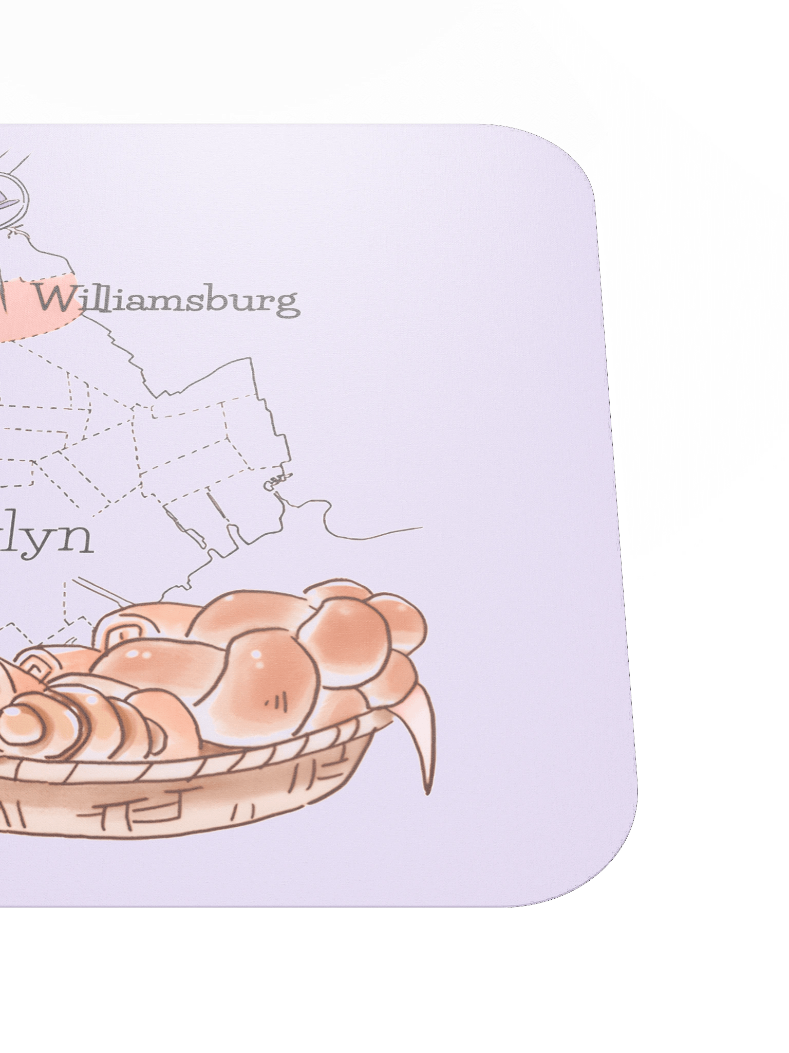 Hasidic Food Map Mouse Pad product image (5)