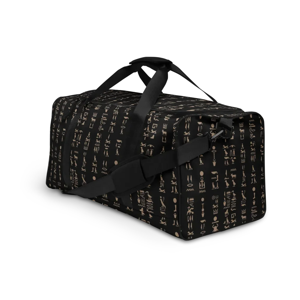 Isis Black Hieroglyphs All-Over Duffle product image (3)