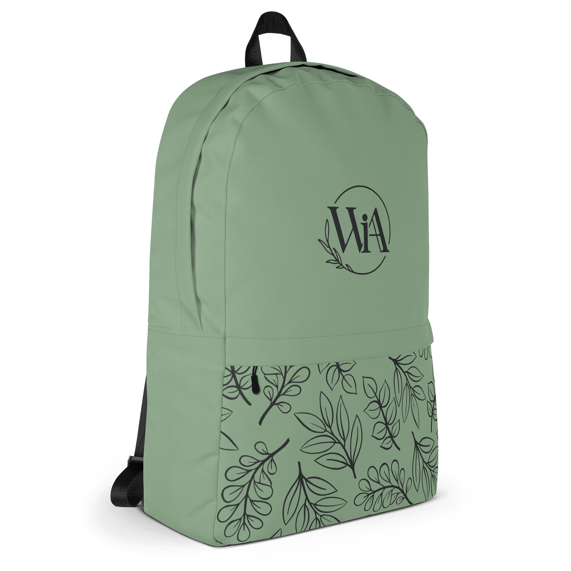 WIA Soft Green Leaf Backpack product image (3)