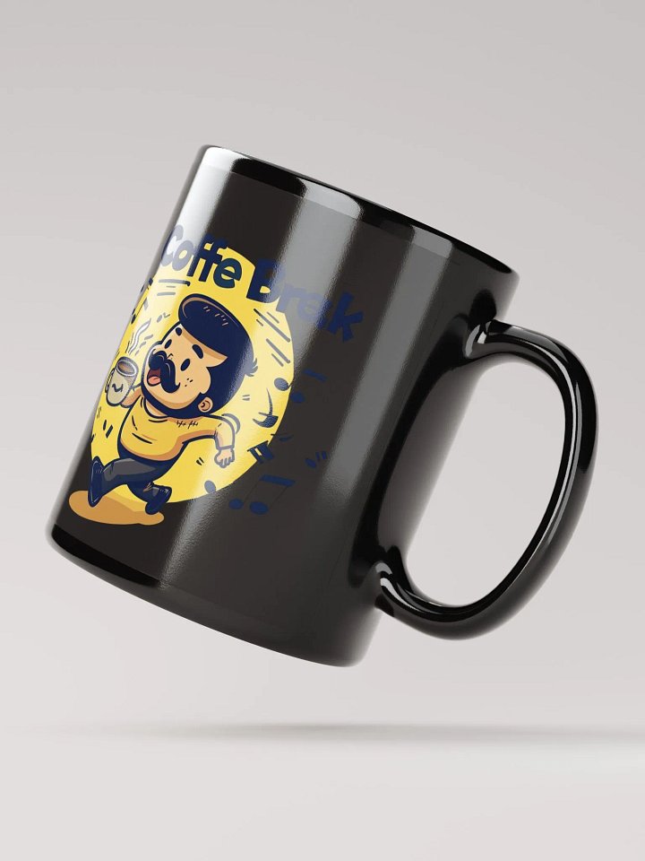 Coffee Break Black Glossy Mug product image (3)