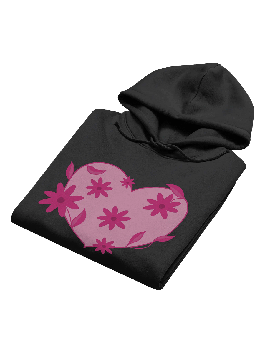 Pink Floral Heart Eco Hoodie product image (8)