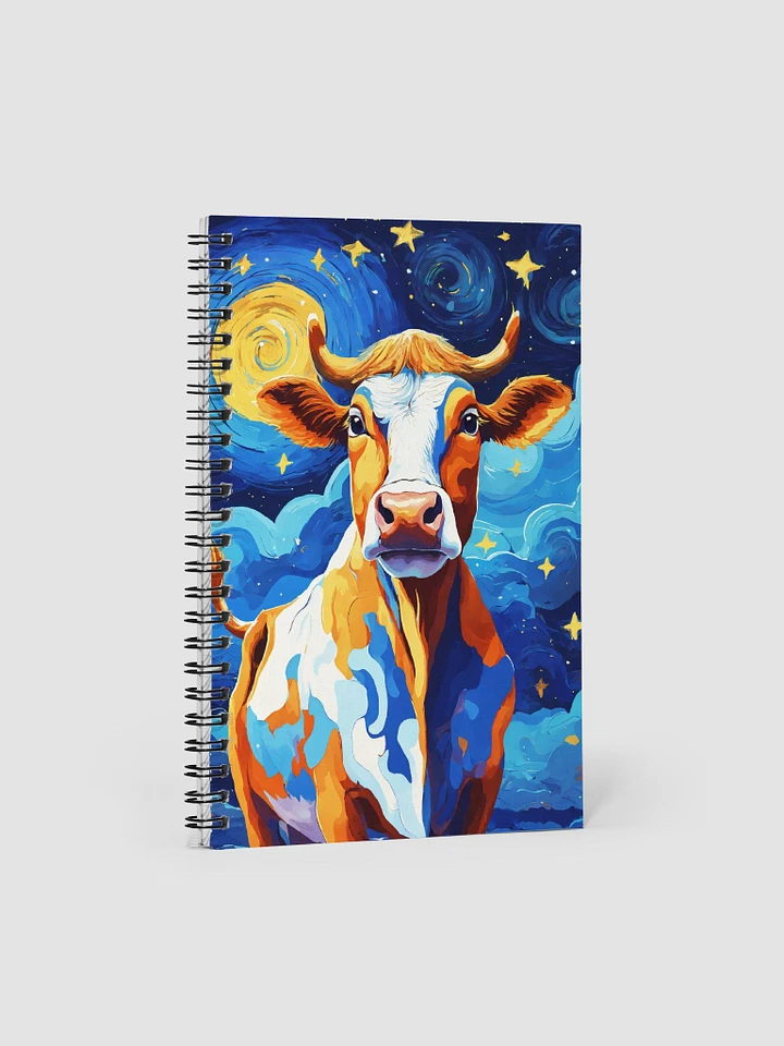 Blue Starry Cow Notebook product image (2)