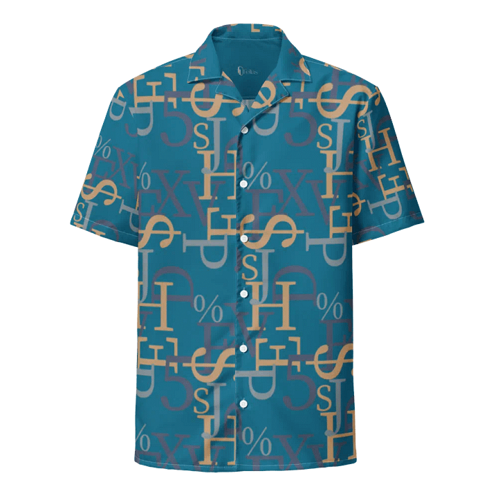 Typography Tango Blue Shirt product image (1)