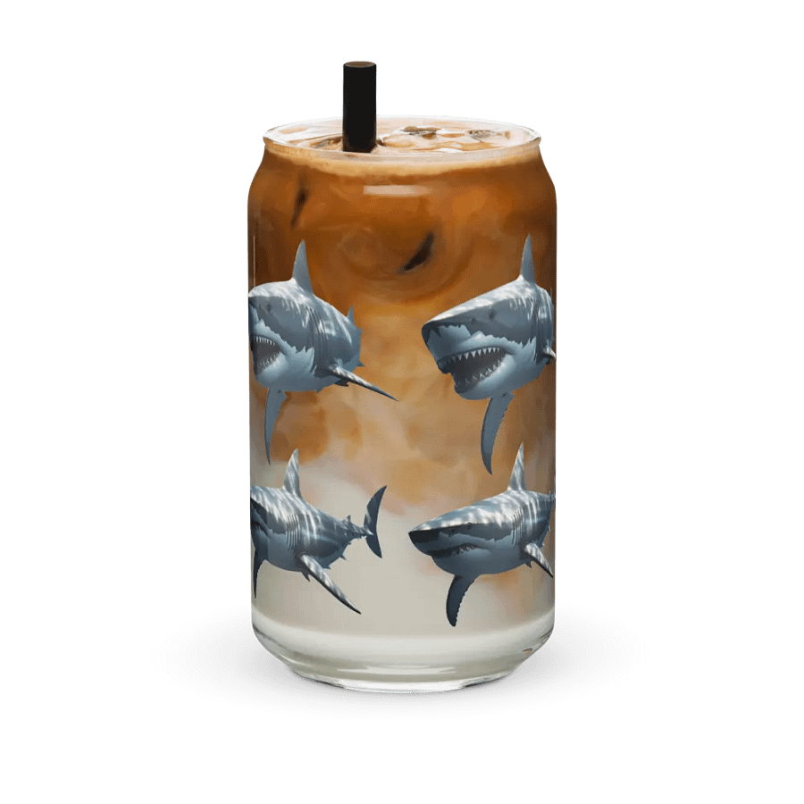 Shark Attack Can-Shaped Glass product image (42)