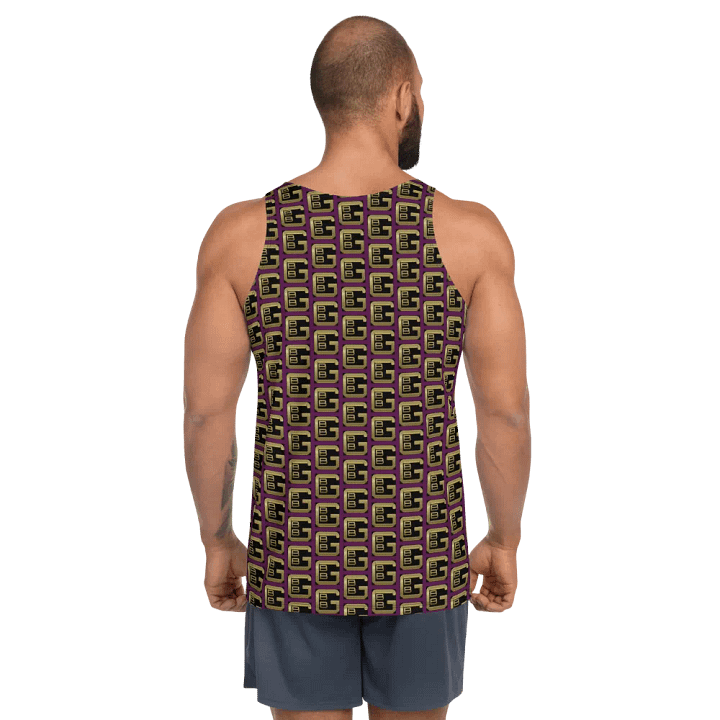 Purple Pattern BBG Designer Logo Tank-top product image (2)